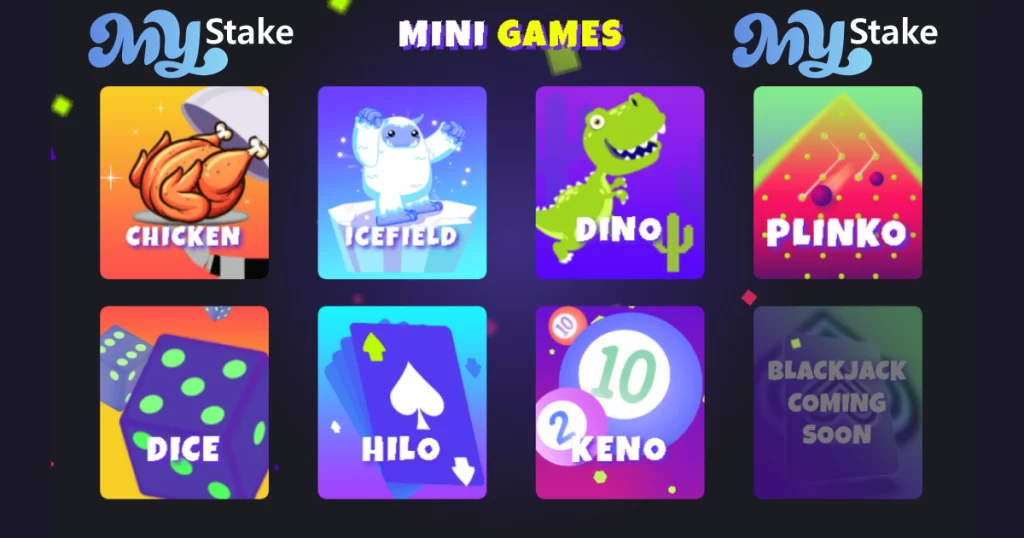 MyStake Casino-Spiele.